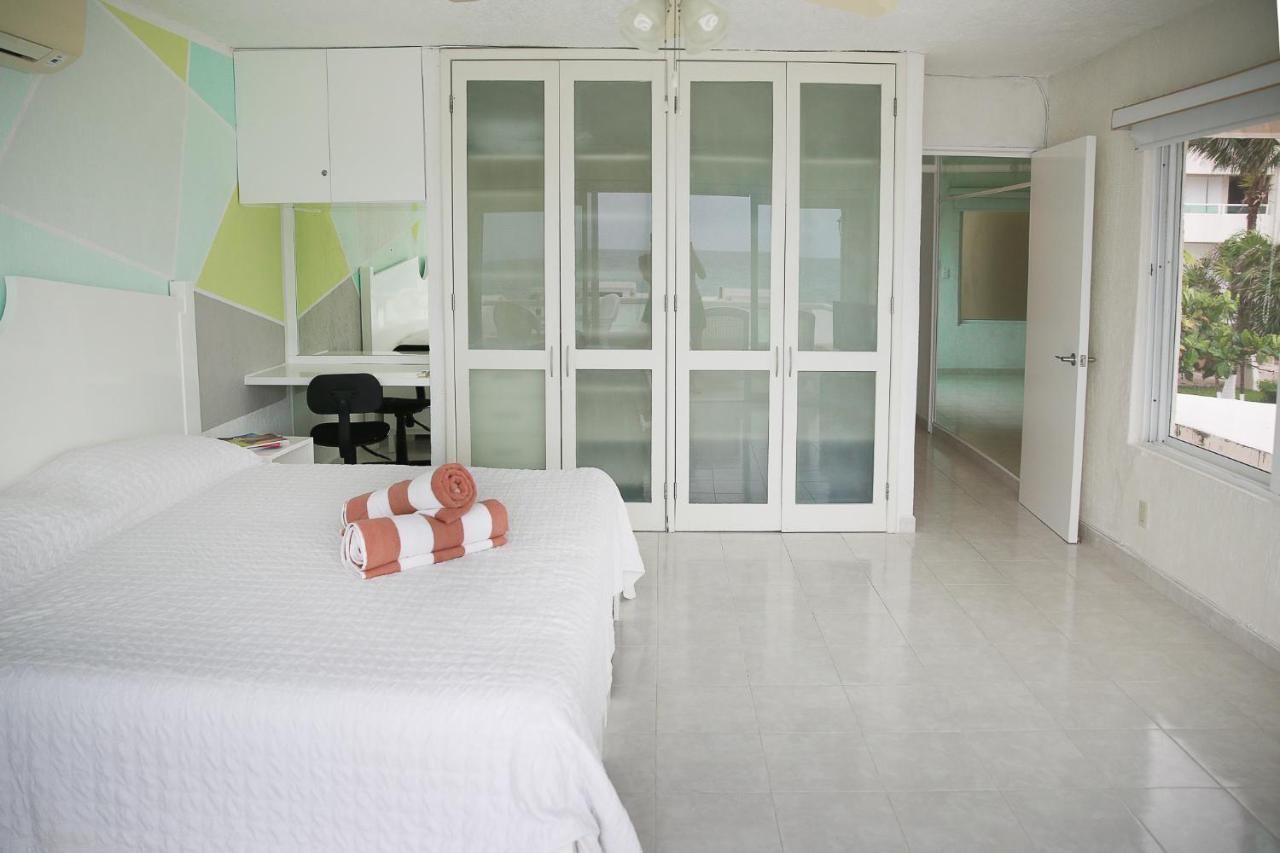 Apartment On The Beach With Terrace Ocean View, Brisas Cancun 01 By Beach & Ocean Apartments Exterior foto